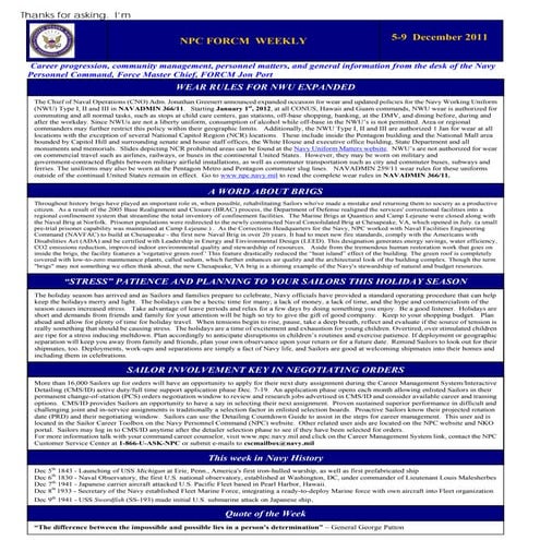 Npc force weekly 5 9 dec  2011