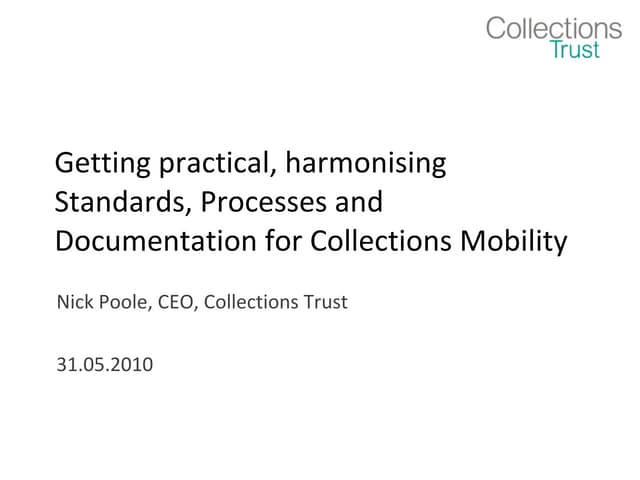 Applying the Supply Chain Model to Collections Mobility