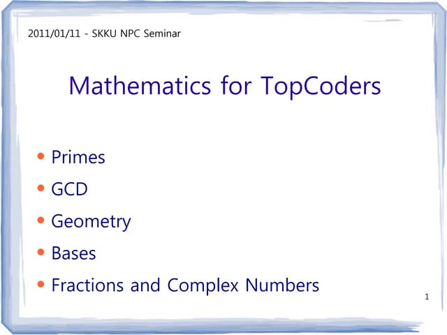 Mathematics | PPT