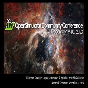 NPC at the OpenSimulator Community Conference 2023.pdf