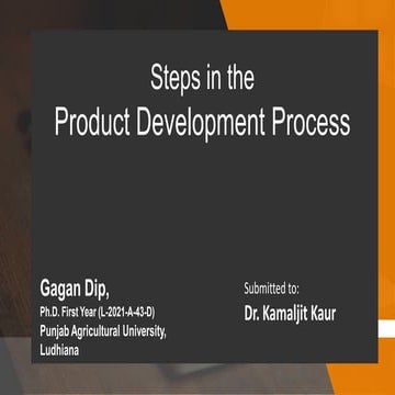 New Product Development Food Industry