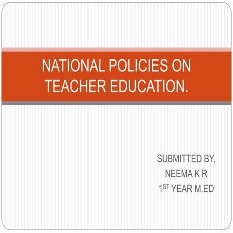 teacher education,NPE