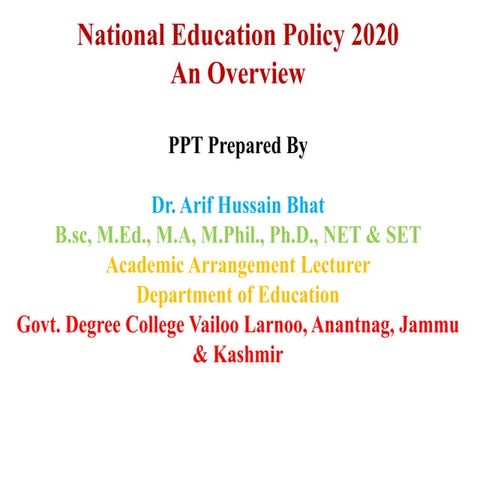 NPE 2020 ppt