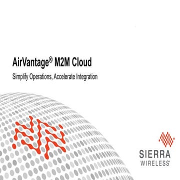 Developer Day 2014 - 9 - didier lahay - airvantage m2m cloud