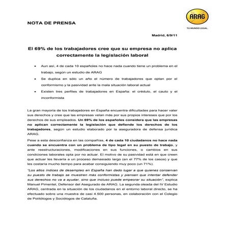 Np estudio arag trabajadores