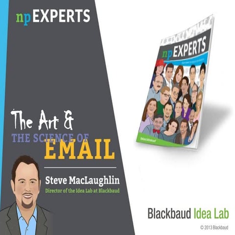 The Art & Science of Email for Nonprofits