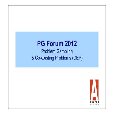 Orientation Module – Gambling Harm Minimisation | PPT