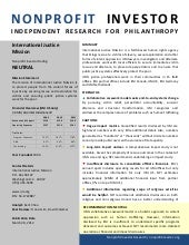 NPI Evaluation of International Justice Mission