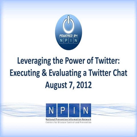 NPIN twitter chat NCHCMM 2012
