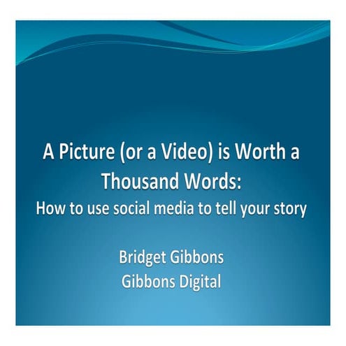 Non-Profit Leadership Summit 2013 - using images and video to tell your story