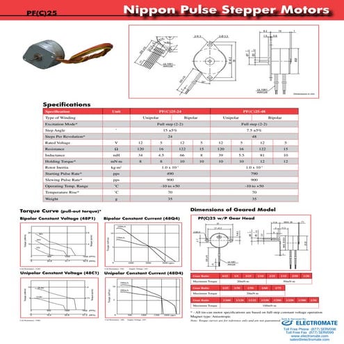 Npm pf(c)25 specsheet