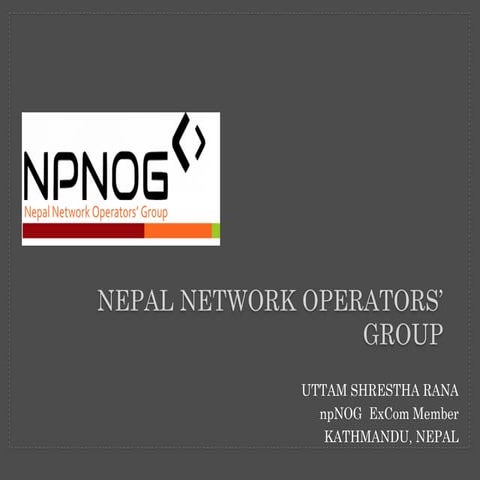 NPNOG update | PDF | Internet | Computing