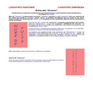 Nota de prensa postevento