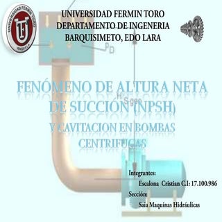 Npsh y el fenómeno de cavitacion en...