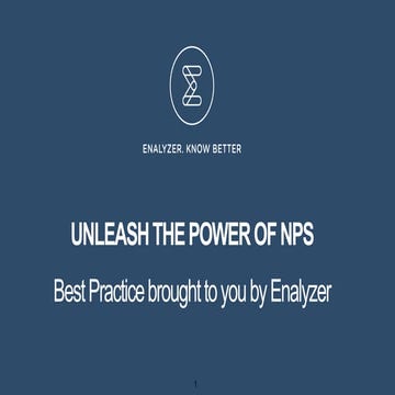 NPS with Enalyzer