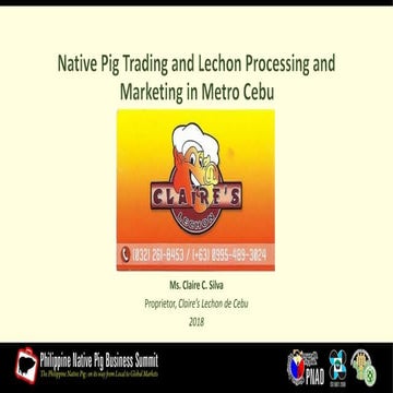 Native Pig Trading and Lechon Processing and Marketing in Cebu