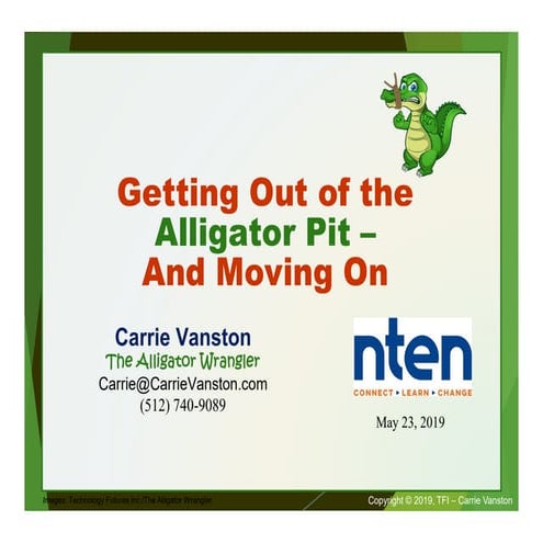 NPTechClubATX: Getting Out of the Alligator Pit