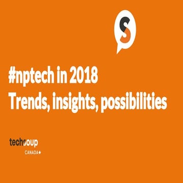#nptech 2018: Trends, Insights, and Possibilities