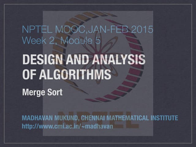 merge sort