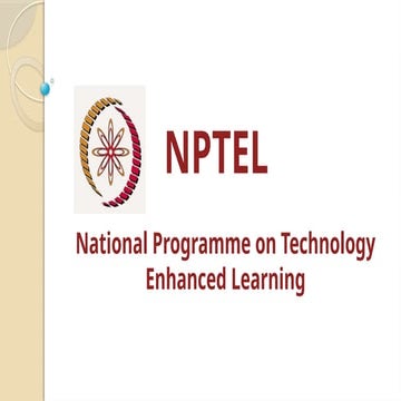 PowerPoint Presentation on topic NPTEL.pptx