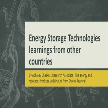 An introduction to energy storage technologies 