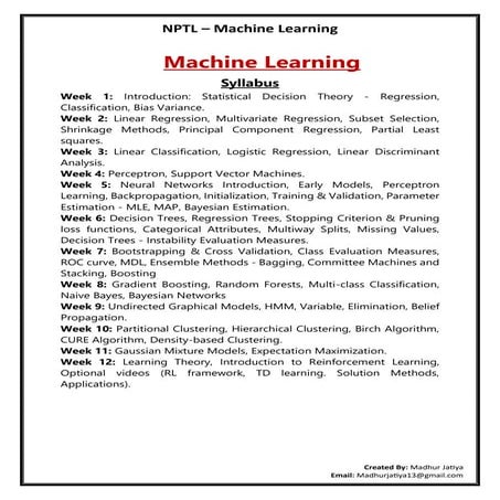 NPTEL - Machine Learning by Madhur Jatiya.pdf