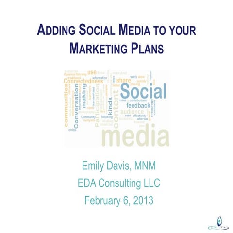 Adding Social Media to Your Marketing Plan