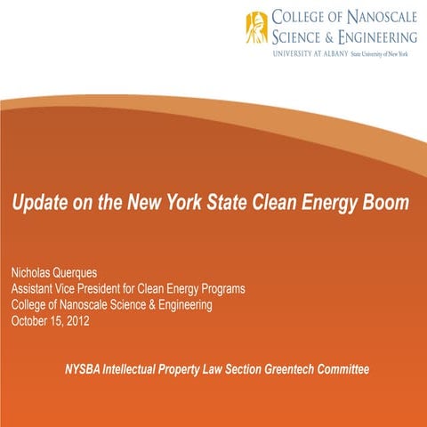 nq.cnse.update on the new york state clean energy boom
