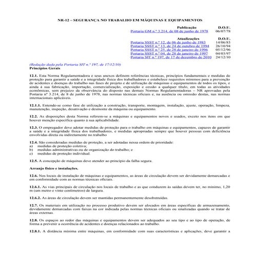 Nr 12 (atualizada 2010)