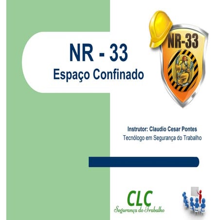 NR-33 espaço confinado (2017/2018)