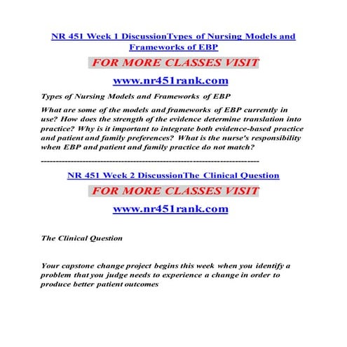 NR 451 RANK Introduction Education--nr451rank.com