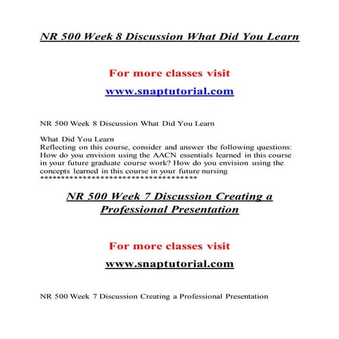 Chamberlain college of nursing nr 500 week 5 assignment evidence | DOC