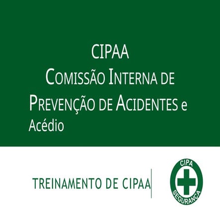 NR 5 CIPA CURSO.pptx ELABORAÇÃO DO CURSO DE CIPA COM SEUS INDICADORES ...