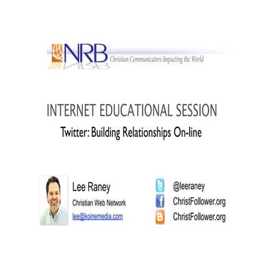 NRB 2010 Twitter Session
