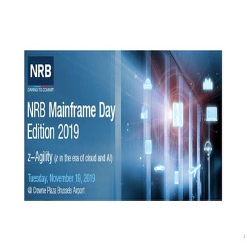 Nrb Mainframe Day - z Data and AI - Michael Boeckx