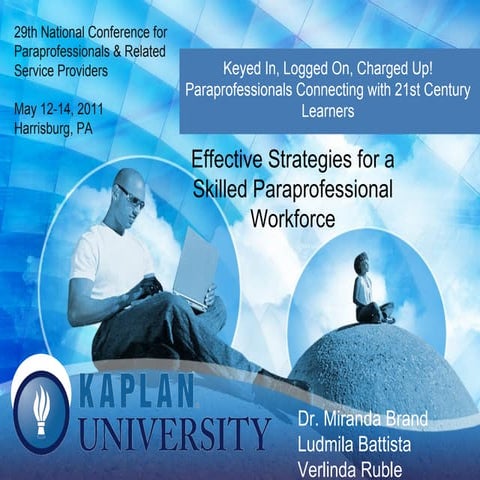 Effective Strategies for a Skilled Paraprofessional Workforce