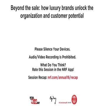 Beyond the Sale: How Luxury Brands Unlock the Organization and Customer Potential