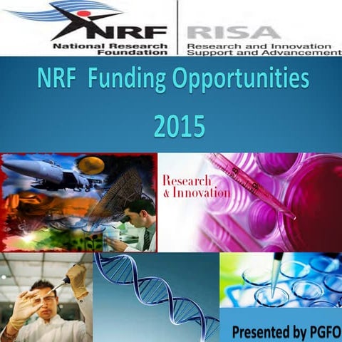NRF  funding opportunities 2015