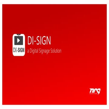 Nrg Di Sign Digital Signage Solution