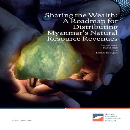 Sharing the Wealth: A Roadmap for Distributing Myanmar’s Natural Resource Rev...