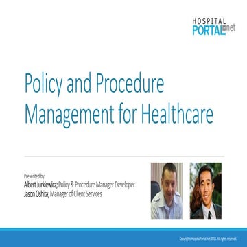 Policy and Procedure Management for Healthcare