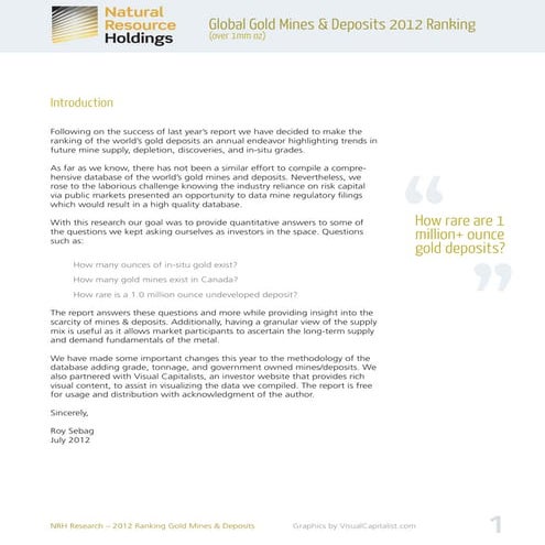 gold deposit exploration & challenges | PDF