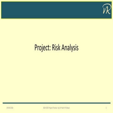 project risk analysis