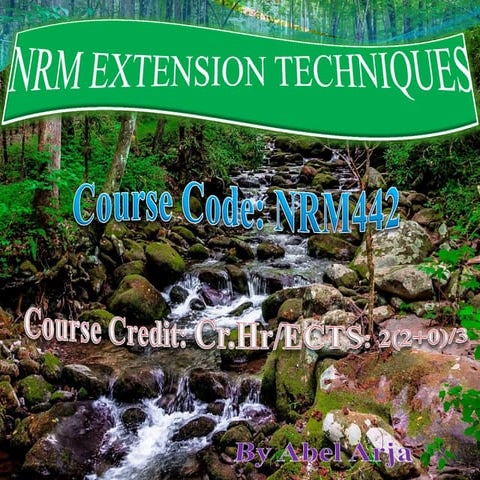 NRM Extension Techniques Extension Teckniques