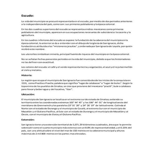 Narración san ignacio