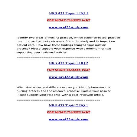 NRS 433 STUDY Become Exceptional--nrs433study.com