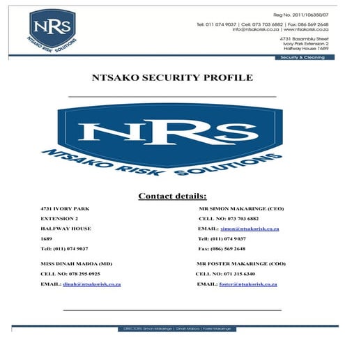 Nrs security profile