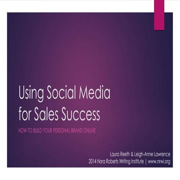 Using Social Media for Sales Success