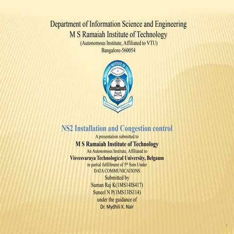 Installation of NS2 and Congestion Control