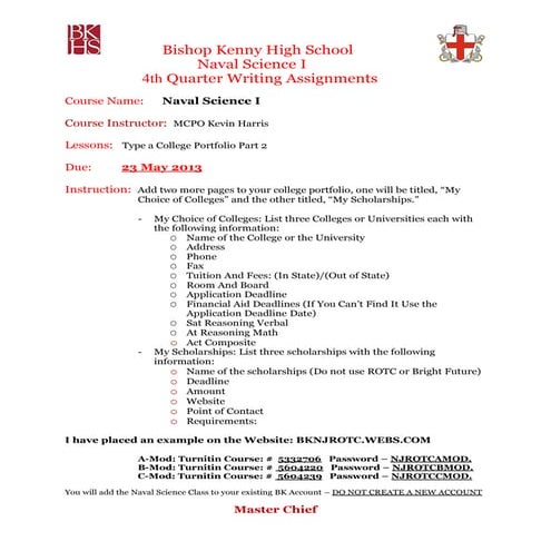 Ns1 4th Quarter Writing Assignment 2012 13 without example